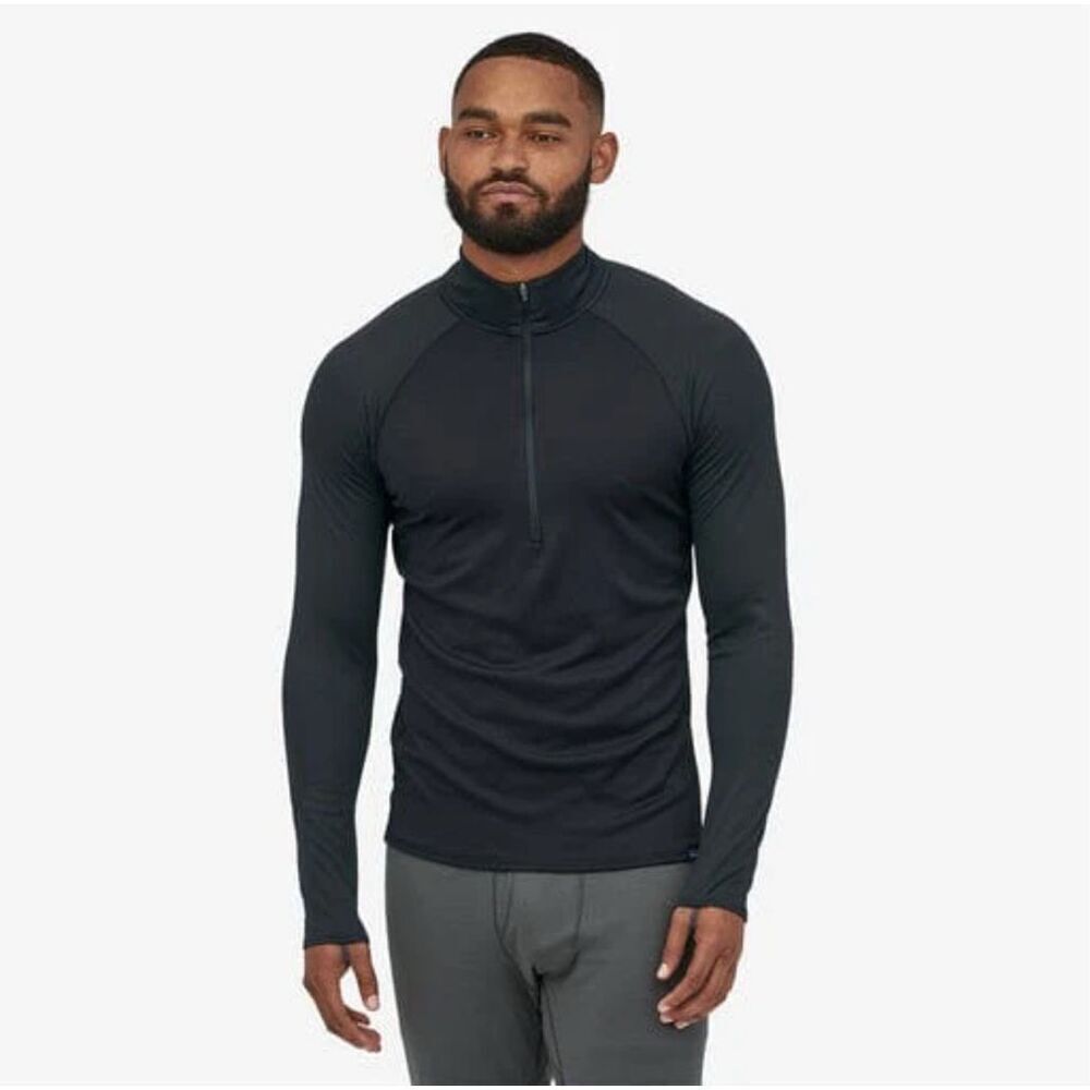 PATAGONIA | Men's Capilene Black Half Zip Thermal Base Layer‎ Pullover | Size XL